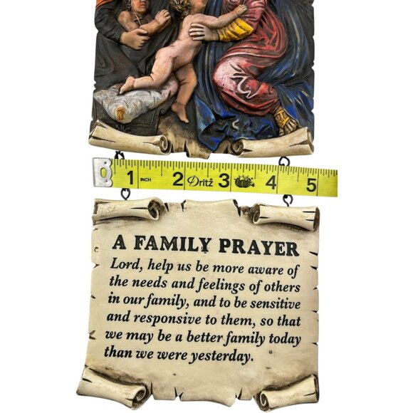 Religious‎ 3D Hanging Scroll Design Wall Art - A Family Prayer - Picture 10 of 11